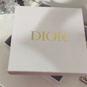 Dior Textured White Box with Gold Logo